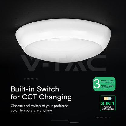 V-TAC Plafoniera LED IP65 3-in-1 CCT PRO CREE - TANZILLI MARIO