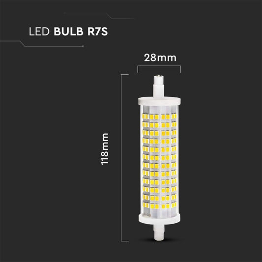 V-TAC Lampadina LED 16W 110LM/W R7S 3000K 28x118mm